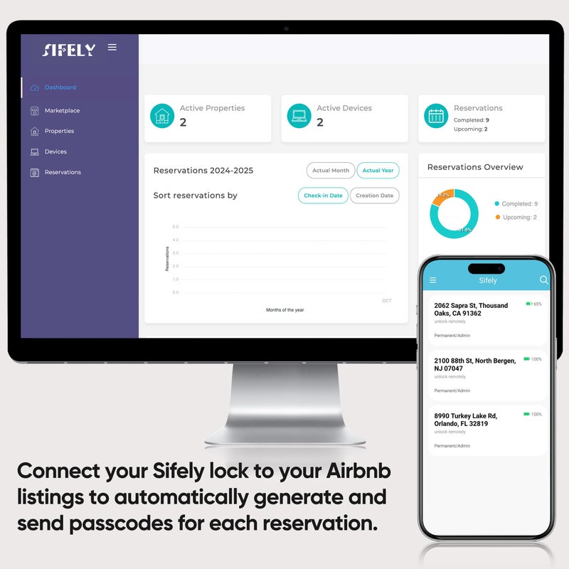 قفل ذكي ببصمة الإصبع بدون مفتاح: قفل ذكي Sifely Smart Lock تلقائي إلكتروني للدخول بدون مفتاح قفل باب رقمي ذكي مع رمز قفل باب ببصمة الإصبع البيومترية مع لوحة مفاتيح (أسود) - Image 5